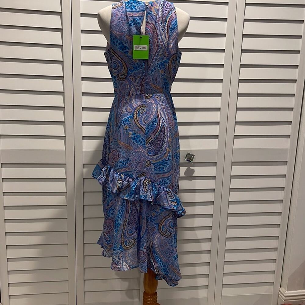 Sam Edelman NWT Summer Paisley Ruffled MIDI Dress, lined and gorgeous. - Picture 11 of 16